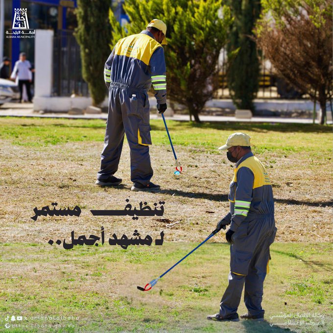 أعمال نظافة مستمرة لمدينة أنظف✨